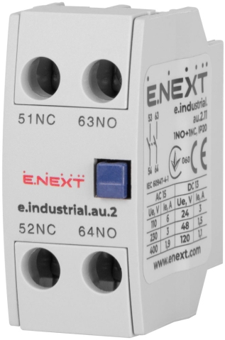 ДОПЪЛНИТЕЛНИ КОНТАКТ E.INDUSTRIAL.AU.2.11, 1NO+1NC