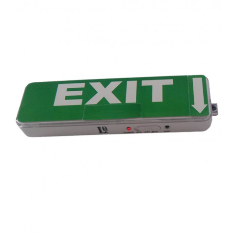 АВАРИЙНА LED ЛАМПА EXIT, ЗА СТЕНА, 3W, 3-6H, 1200MAH, BL296