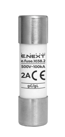 СТОПЯЕМ ПРЕДПАЗИТЕЛ 10X38MM, 2A, E.FUSE.1038.2A