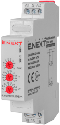 МНОГОФУНКЦИОНАЛНО РЕЛЕ ЗА ВРЕМЕ, E.CONTROL.T06M