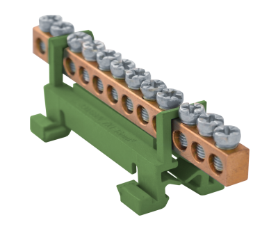 КЛЕМЕН БЛОК С 12 ОТВОРА, E.BS.STAND.1.12.GREEN