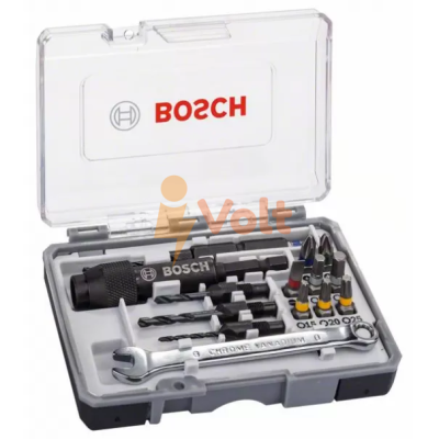 КОМПЛЕКТ СВРЕДЛА ЗА МЕТАЛ И БИТОВЕ DRILL&DRIVE, С ГАЕЧЕН КЛЮЧ, 2607002786, BOSCH